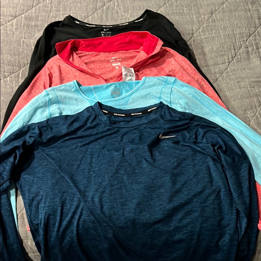 Lot Nike Dri Fit long sleeves. Women’s XL